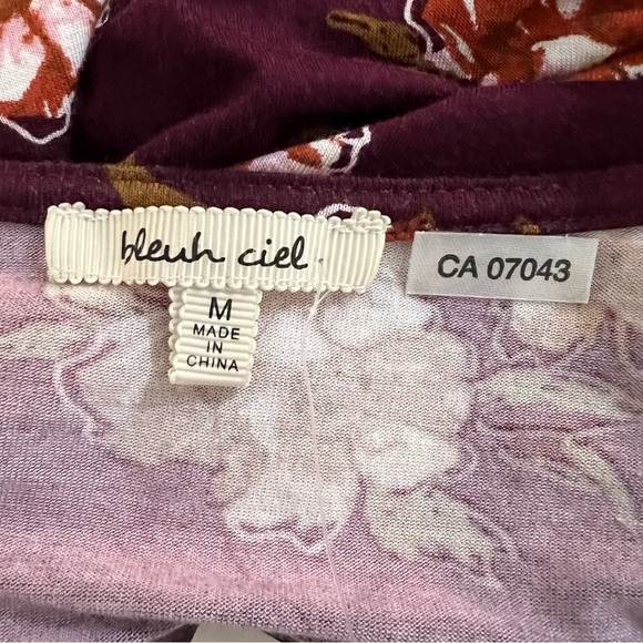 Bleuh Ciel Burgundy Hi Low Dress Size Medium NWT - Picture 6 of 10